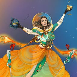 cartoon of Chloe Marshall