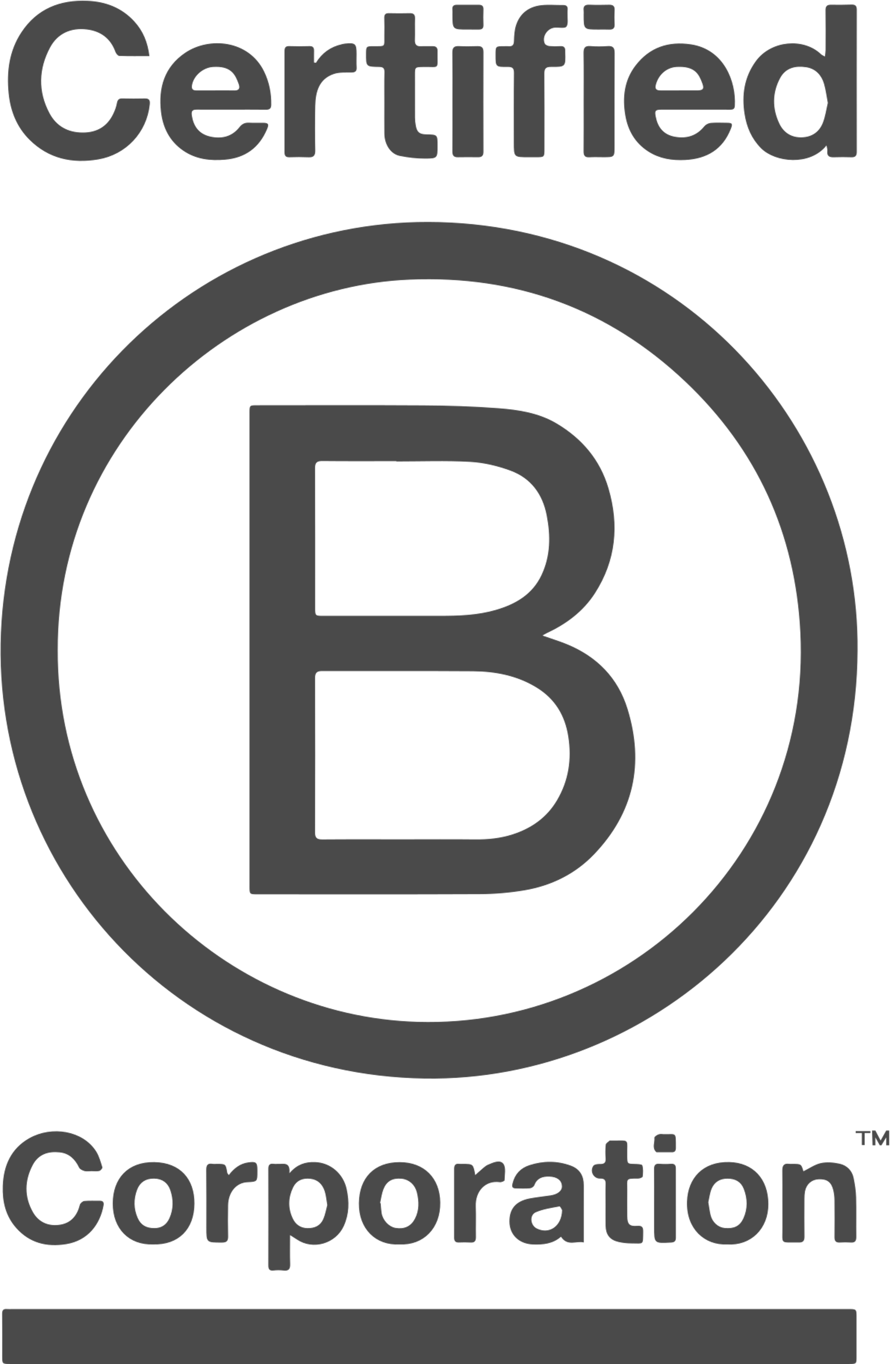 Official Certified B Corporation logo 