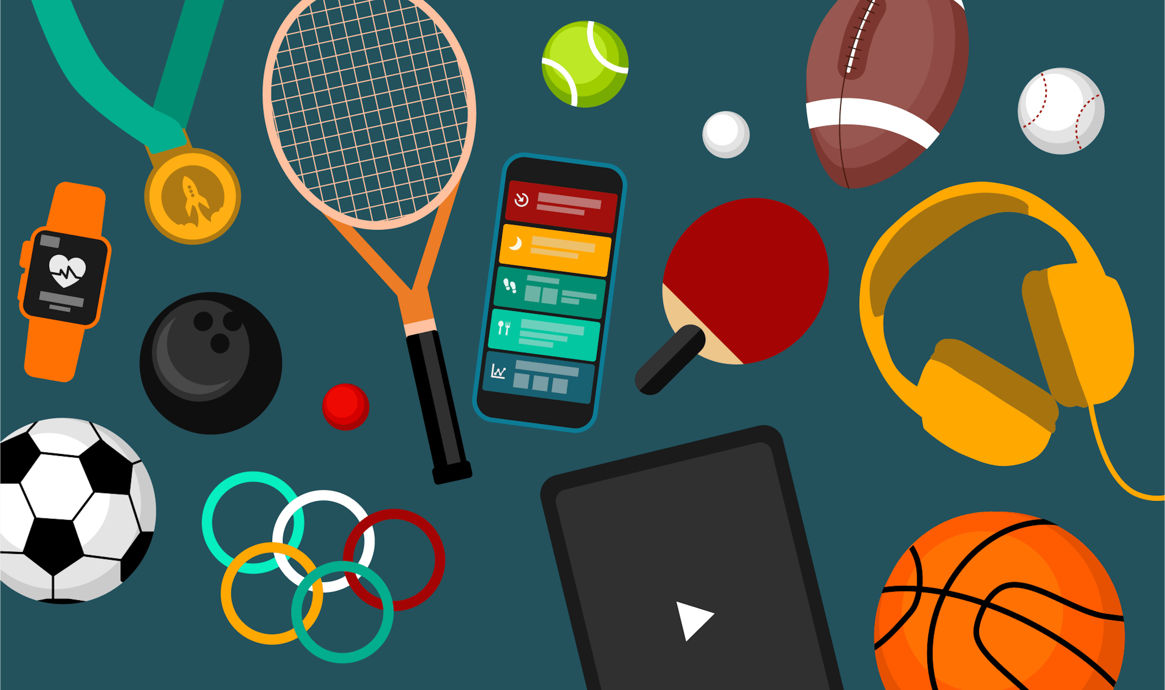 sports tech illustration
