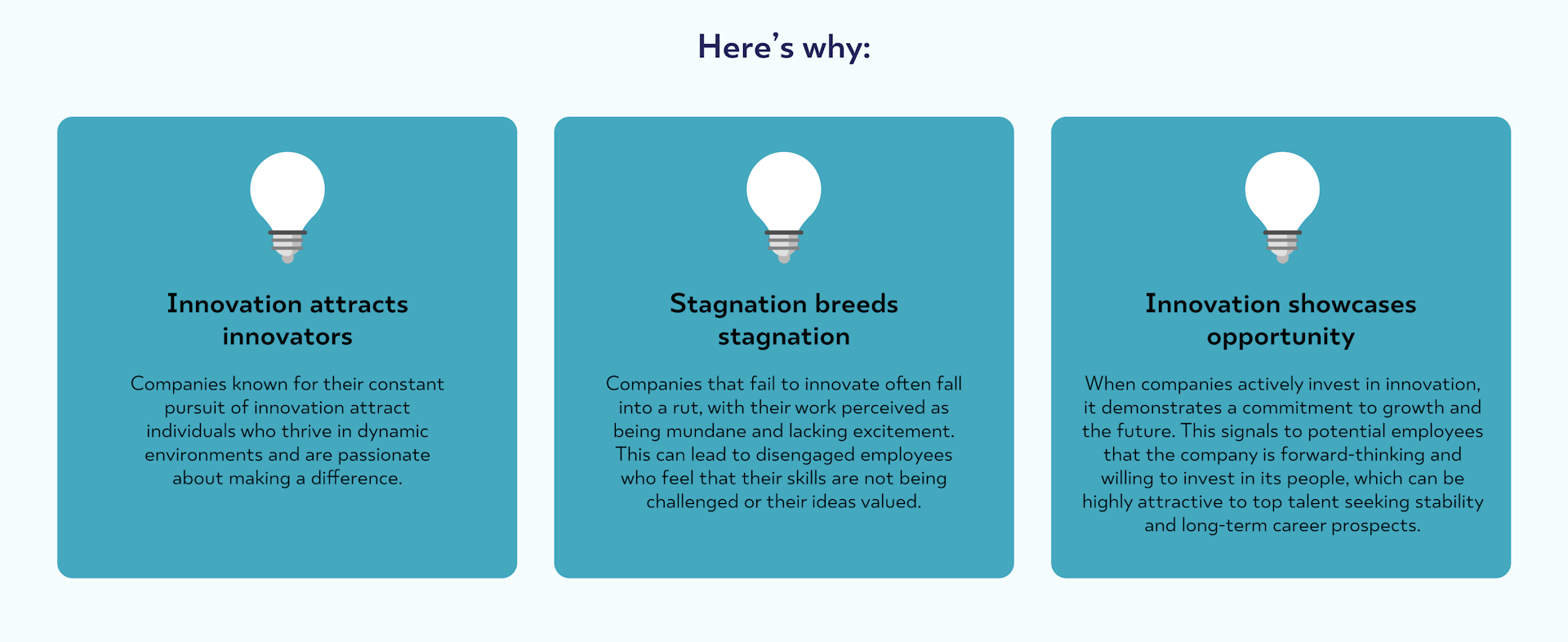 table on the talent drain