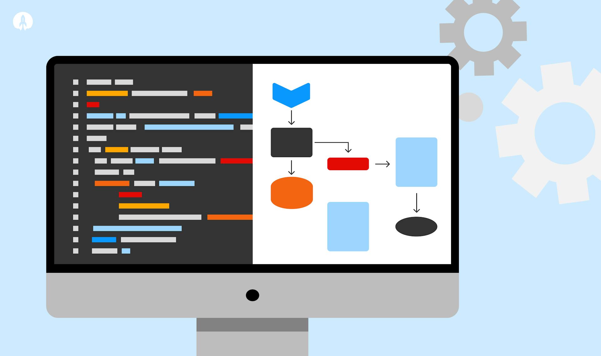 illustration of a computer screen