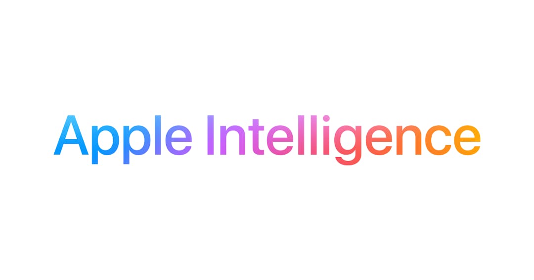 Apple Intelligence text logo.