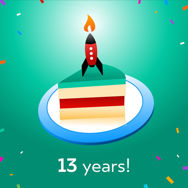 13 years cake