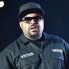  Rapper Ice Cube performs onstage during the KDay 93.5 Krush Groove concert at The Forum on April 21, 2018 in Inglewood, California