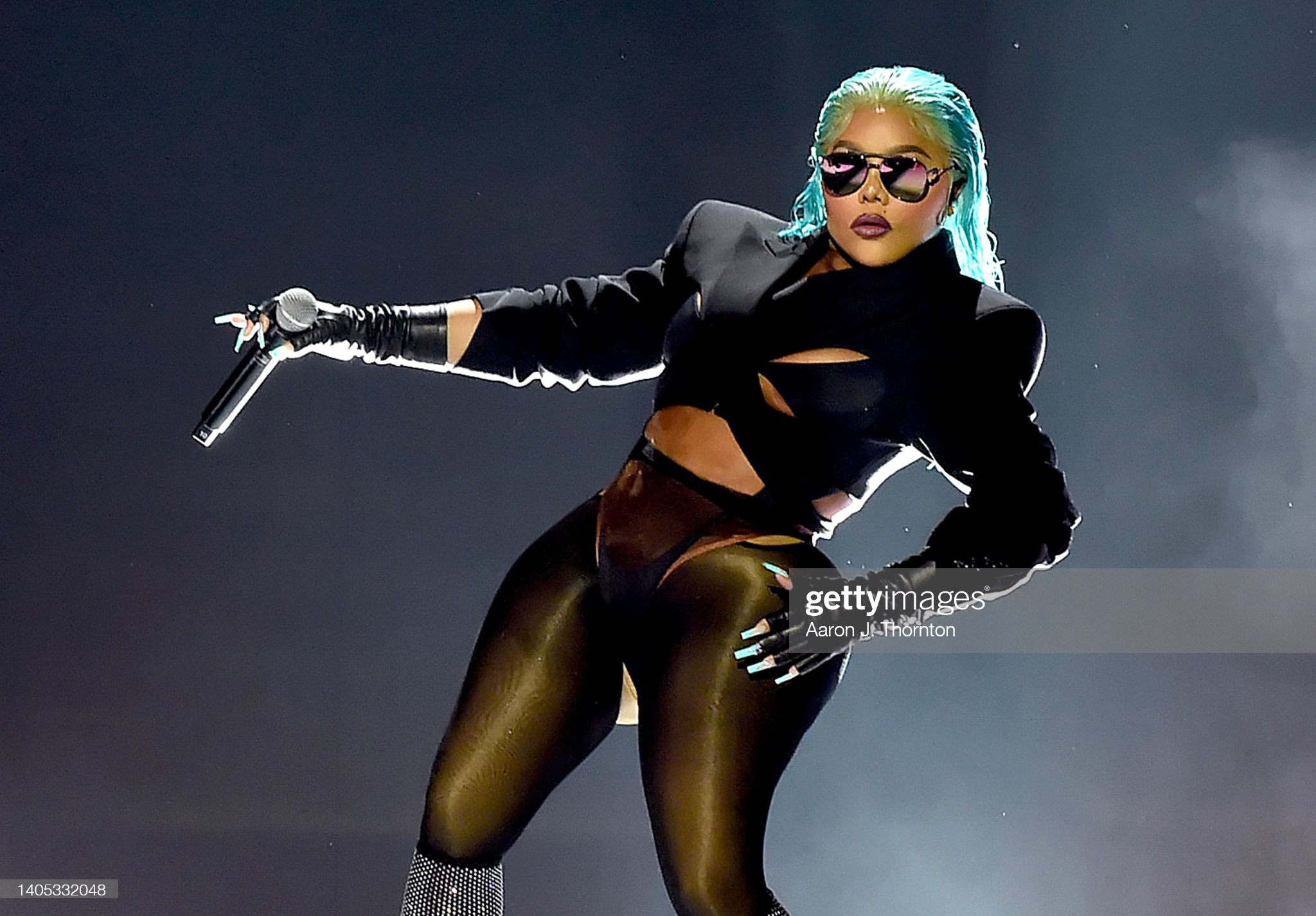  Lil' Kim performs onstage during the 2022 BET Awards at Microsoft Theater on June 26, 2022 in Los Angeles, California. (Photo by Aaron J. Thornton/Getty Images for BET)
