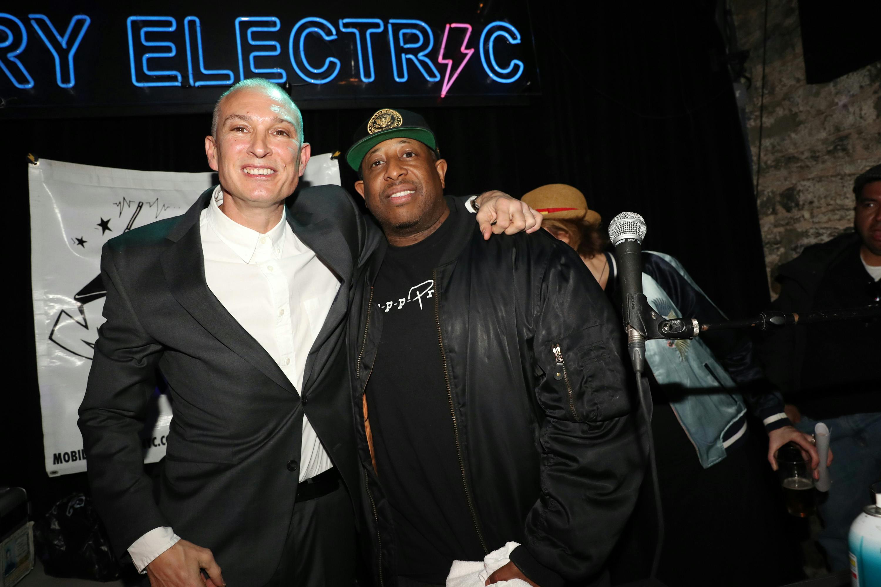 Dante Ross and DJ Premier attend Dante Ross' Birthday Celebration at Bowery Electric on October 11, 2016 in New York City
