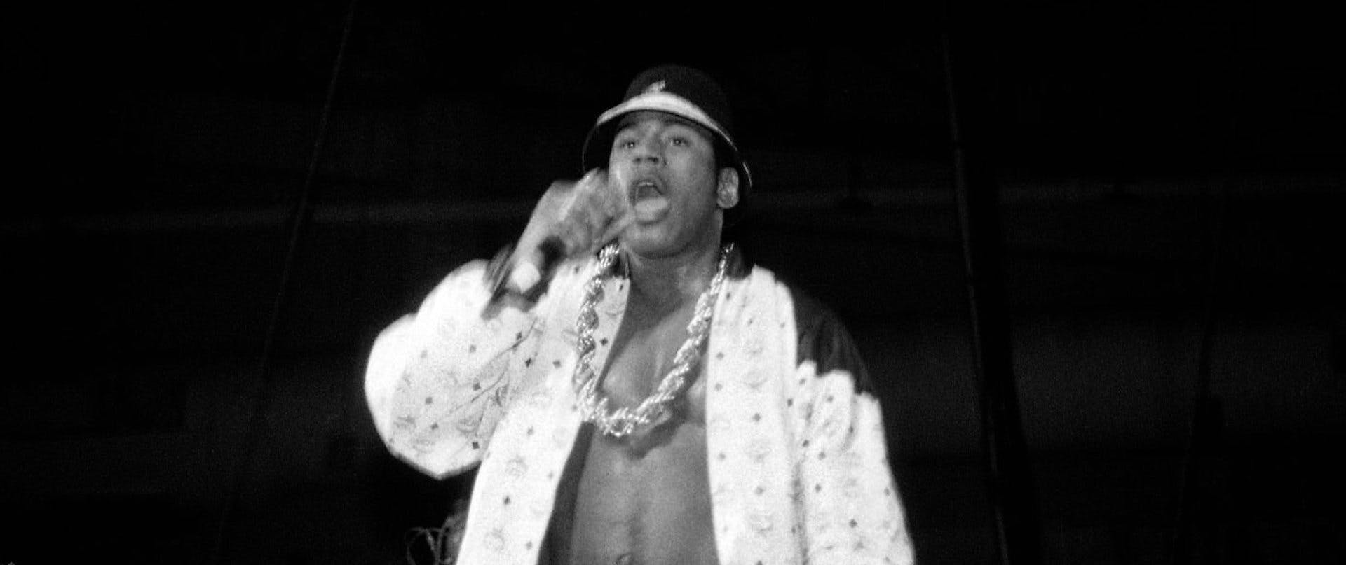 LL COOL J performs at the U.I.C. Pavilion in Chicago, Illinois in September 1987. (Photo By Raymond Boyd/Getty Images)