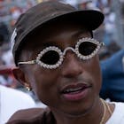 Pharrell Williams walks on the grid before the Miami Grand Prix at the Miami International Autodrome May 8, 2022, in Miami Gardens, Florida. (Photo by Brendan Smialowski / AFP) (Photo by BRENDAN SMIALOWSKI/AFP via Getty Images)