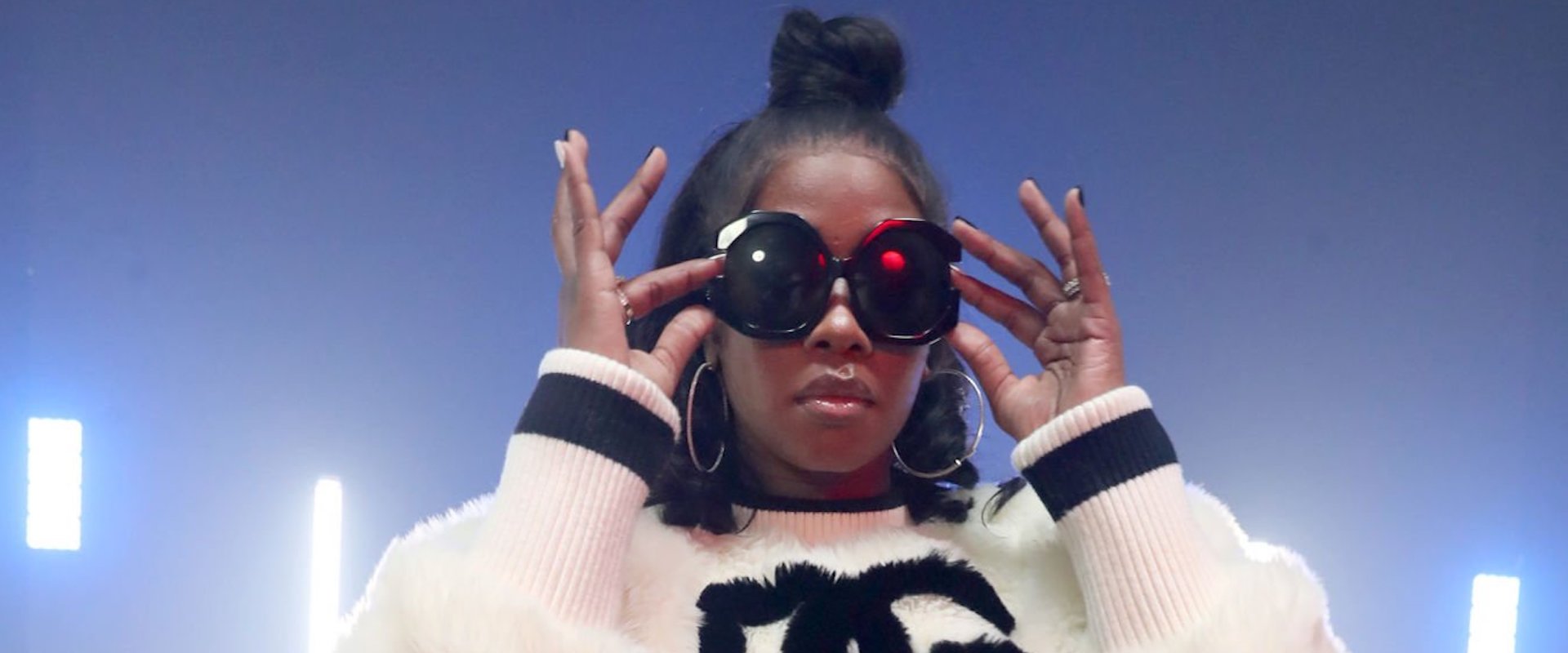 Remy Ma films a video for Papoose "Thought I Was Gonna Stop Remix" Featuring Remy Ma, 2 Chainz, Busta Rhymes and Lil Wayne on January 16, 2022 in New York City. (Photo by Johnny Nunez/WireImage)