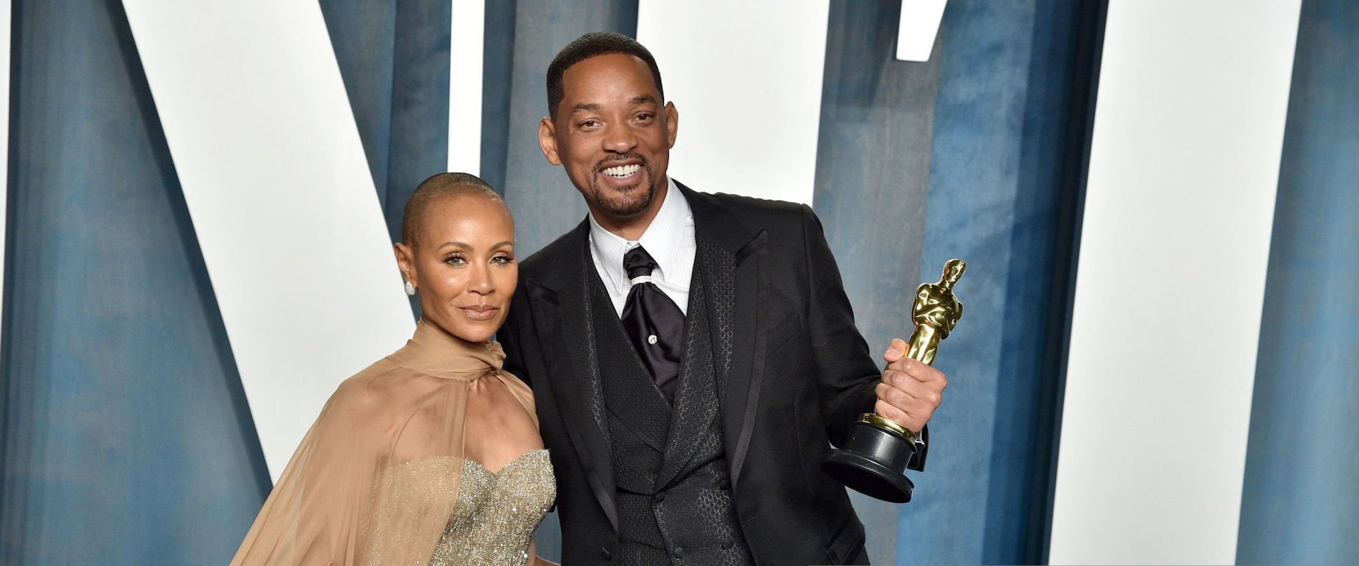 Will Smith and Jada Pinkett Smith attend the 2022 Vanity Fair Oscar Party hosted by Radhika Jones at Wallis Annenberg Center for the Performing Arts on March 27, 2022 in Beverly Hills, California. (Photo by Lionel Hahn/Getty Images)