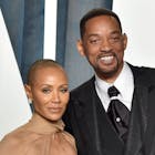 Will Smith and Jada Pinkett Smith attend the 2022 Vanity Fair Oscar Party hosted by Radhika Jones at Wallis Annenberg Center for the Performing Arts on March 27, 2022 in Beverly Hills, California. (Photo by Lionel Hahn/Getty Images)