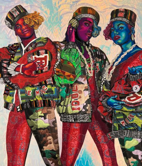 Bisa Butler's Salt-N-Pepa quilts