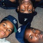 The members of Boogie Down Productions circa 1987 (clockwise, from left) D-Nice, KRS-One, DJ Scott La Rock