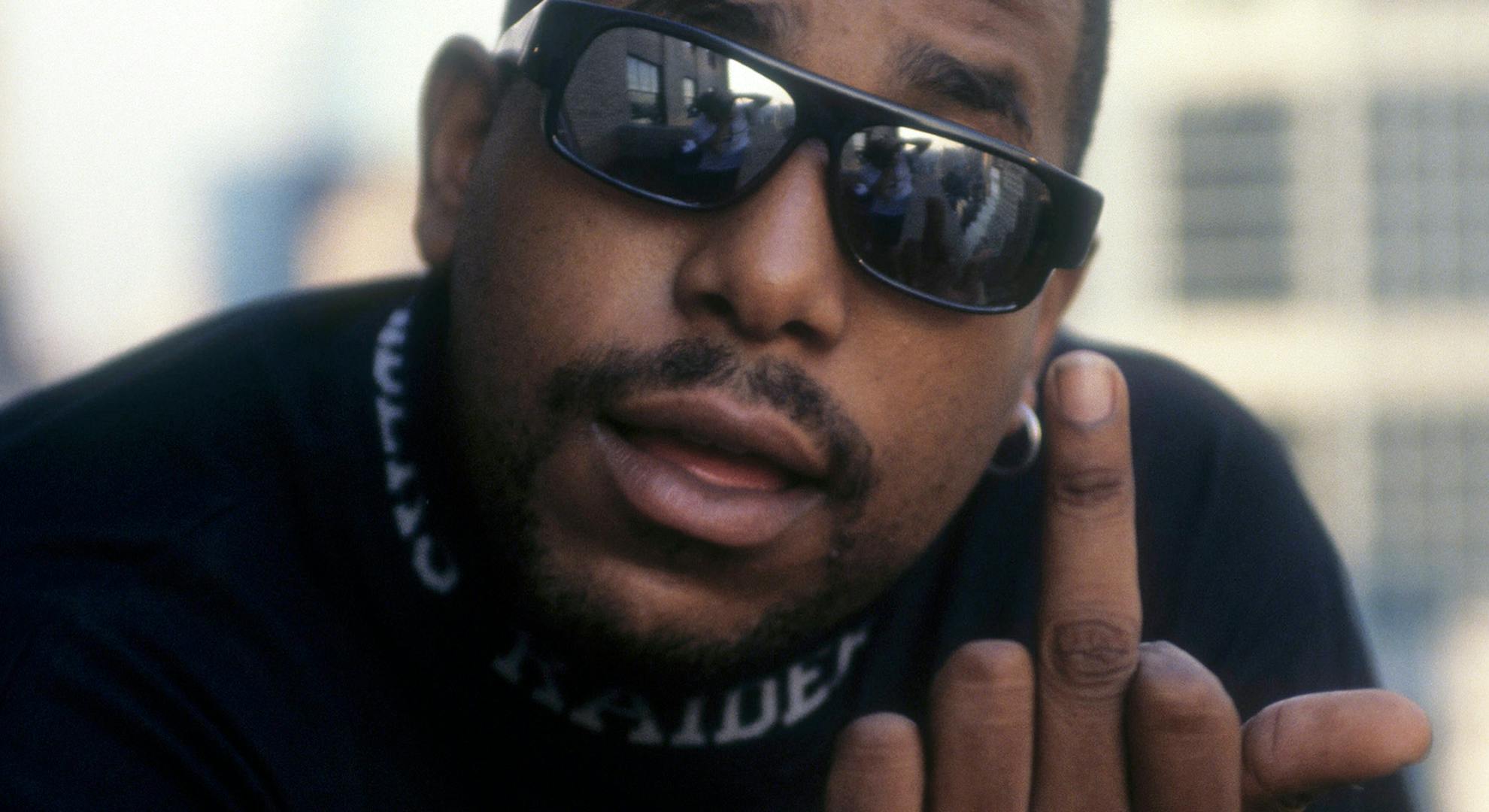Rapper Tone Loc gives a "middle finger" obscene gesture when he appears in a portrait taken on October 10, 1991 in New York City. 