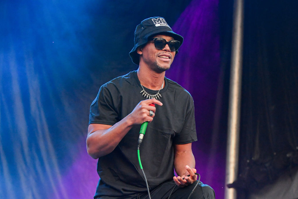ATLANTA, GEORGIA - OCTOBER 09: Lupe Fiasco performs onstage during day 2 of the 2022 ONE Music Festival at Central Park on October 09, 2022 in Atlanta, Georgia. 