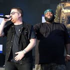 El-P and Killer Mike of Run the Jewels perform live on stage during the All Points East Festival at Victoria Park on May 31, 2019 in London, England. (Photo by Simone Joyner/Getty Images)