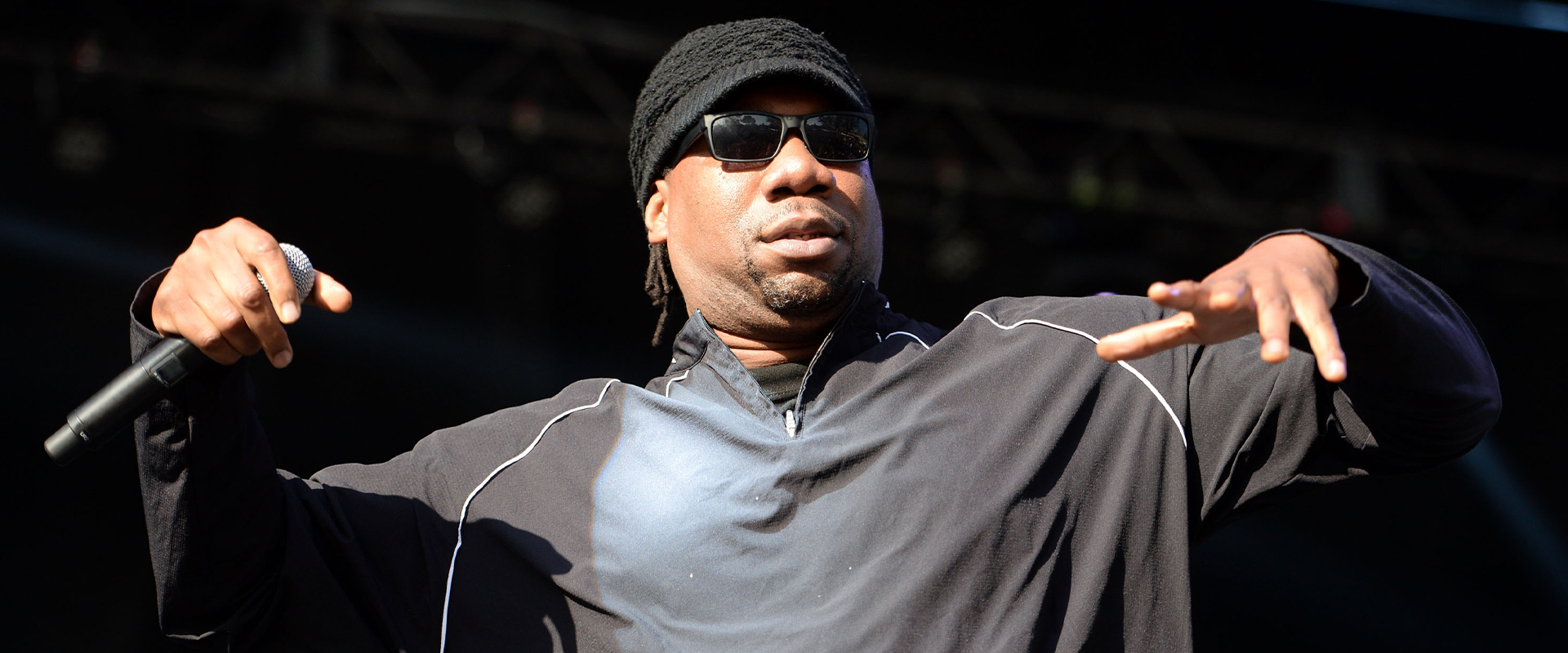 Rapper KRS-One performs onstage at The Observatory on February 13, 2016 in Santa Ana, California. (Photo by Scott Dudelson/Getty Images)