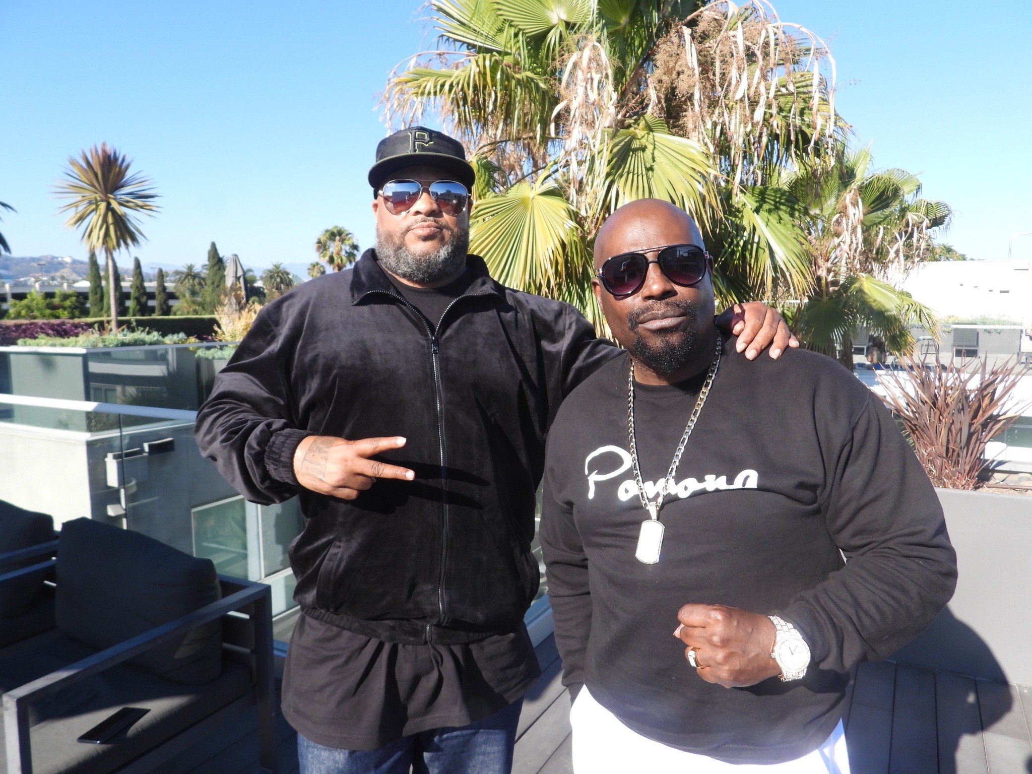 Rappers Kokane (L) and Big Hutch aka Cold 187Um (R) (Photo credit: Jake Rohn for Rock The Bells)
