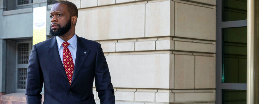 Former Rapper Pras Michel Goes On Trial For Conspiracy Charges In Washington, D.C.
WASHINGTON, DC - APRIL 03: Pras Michel, a member of the 1990's hip-hop group the Fugees, arrives at U.S. District Court on April 3, 2023 in Washington, DC. Michel is on trial for his alleged participation in a campaign finance conspiracy. 