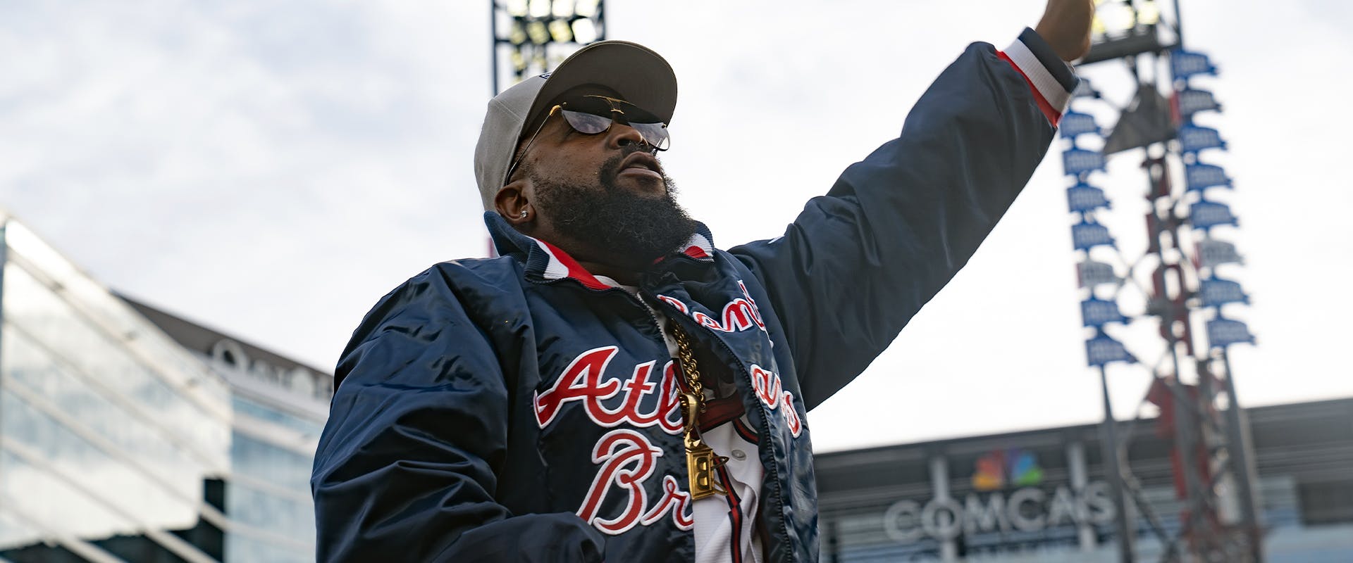 Rapper Big Boi performs following the World Series Parade at Truist Park on November 5, 2021 in Atlanta, Georgia. The Atlanta Braves won the World Series in six games against the Houston Astros winning their first championship since 1995. (Photo by Megan Varner/Getty Images)