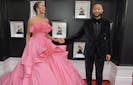 Chrissy Teigen and John Legend attend the 64th Annual GRAMMY Awards at MGM Grand Garden Arena on April 03, 2022 in Las Vegas, Nevada. (Photo by Lester Cohen/Getty Images for The Recording Academy)