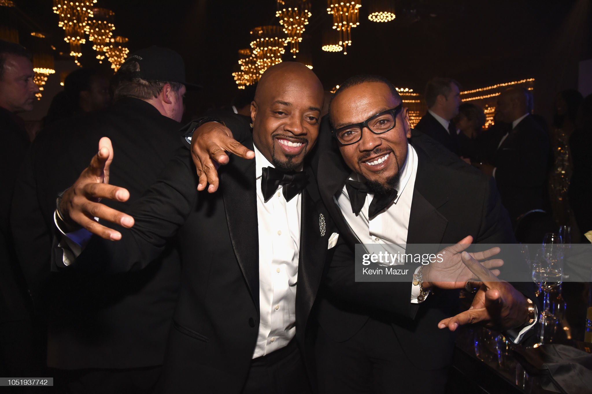 Jermaine Dupri (L) and Timbaland attend the City of Hope Spirit of Life Gala 2018 at Barker Hangar on October 11, 2018 in Santa Monica, California. (Photo by Kevin Mazur/Getty Images for City of Hope)