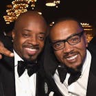Jermaine Dupri (L) and Timbaland attend the City of Hope Spirit of Life Gala 2018 at Barker Hangar on October 11, 2018 in Santa Monica, California. (Photo by Kevin Mazur/Getty Images for City of Hope)