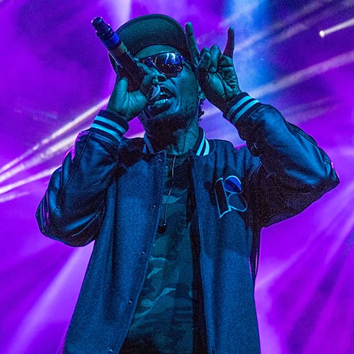 Del the Funky Homosapien of Deltron 3030 performs on stage during Day 3 of Fun Fun Fun Fest at Auditorium Shores on November 10, 2013 in Austin, Texas. (Photo by Rick Kern/Getty Images)