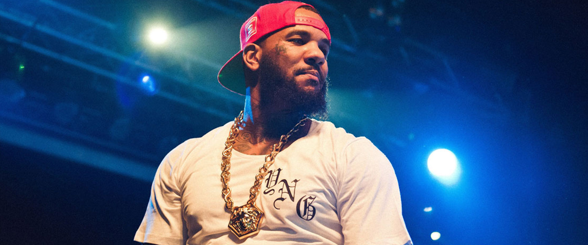 Rapper The Game performs