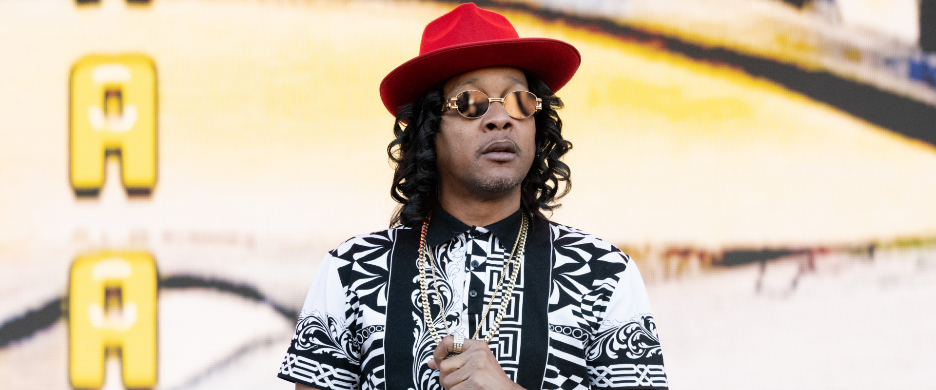 LOS ANGELES, CALIFORNIA - DECEMBER 18: Rapper DJ Quik performs onstage during Once Upon a Time in LA Music Festival at Banc of California Stadium on December 18, 2021 in Los Angeles, California. (Photo by Scott Dudelson/Getty Images)