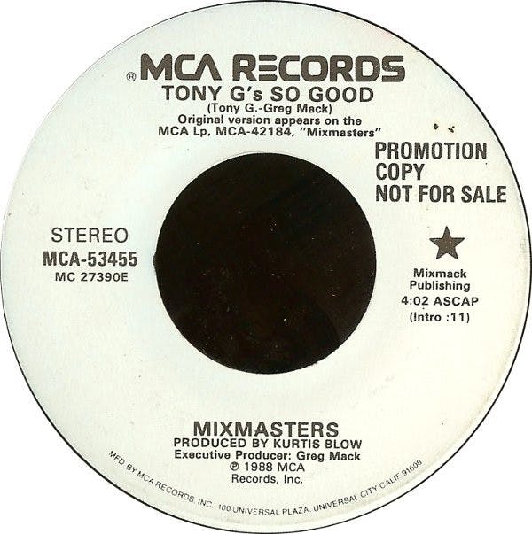 Tony G of the Mixmasters 