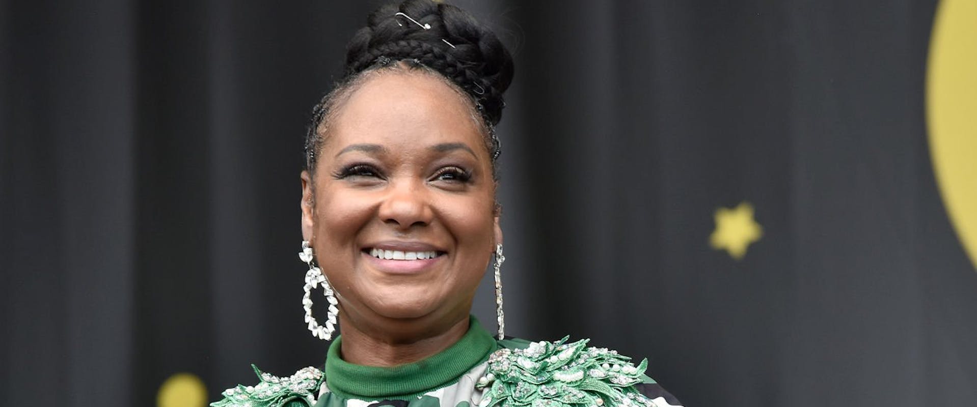 Mia X performs during the 2022 New Orleans Jazz & Heritage festival at Fair Grounds Race Course on April 30, 2022 in New Orleans, Louisiana. (Photo by Tim Mosenfelder/WireImage)