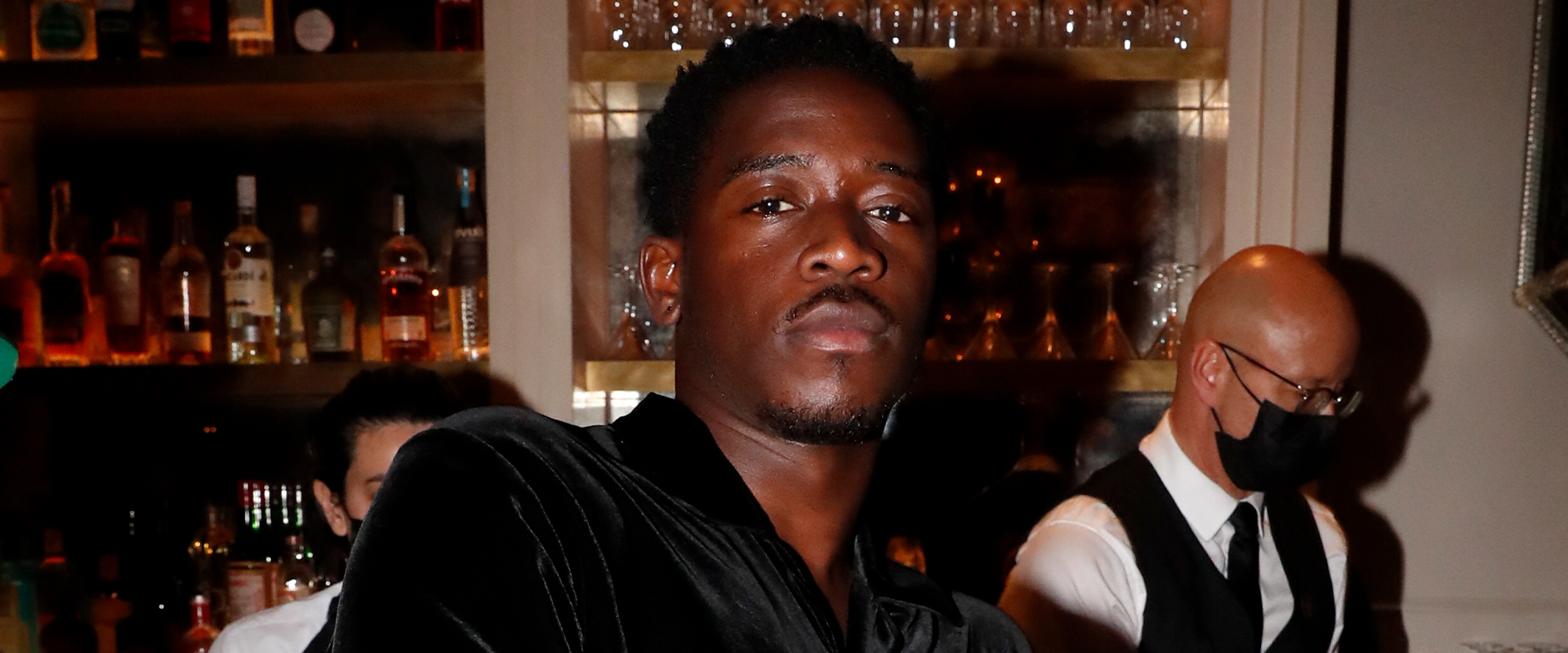 Damson Idris attends the jeen-yuhs experience and special screening celebrating Netflix's new documentary, "jeen-yuhs: A Kanye Trilogy" at Mother Wolf on February 11, 2022 in Los Angeles, California.