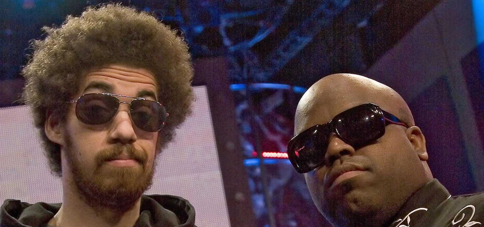 (L-R) DJ DANGER MOUSE and CEELO GREEN of the duo Gnarls Barkley