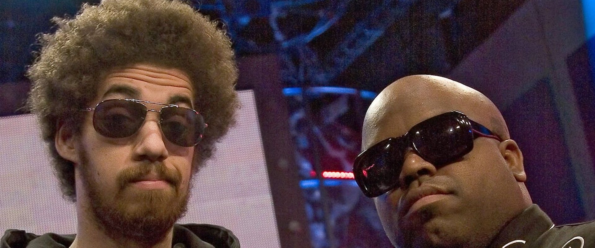 (L-R) DJ DANGER MOUSE and CEELO GREEN of the duo Gnarls Barkley