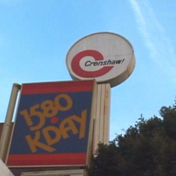 1580 KDAY sign