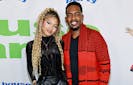 (L-R) Bailey Bellamy and Bill Bellamy attend the Special Red Carpet Screening for New Line Cinema's "House Party" at TCL Chinese 6 Theatres on January 11, 2023 in Hollywood, California.
