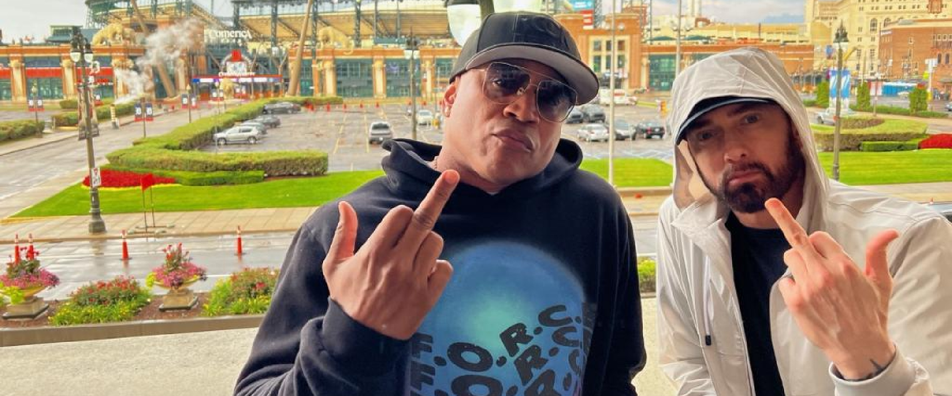 LL COOL J and Eminem Link Up Ahead of Detroit F.O.R.C.E. Tour Stop