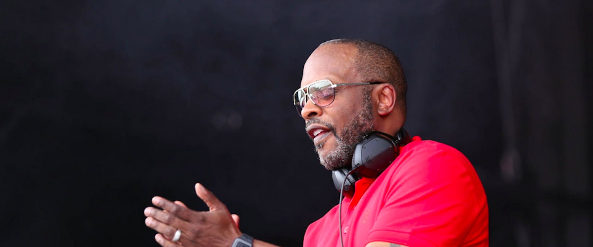 OXON HILL, MD - JUNE 11: DJ Jazzy Jeff spins onstage during Célébrez En Rosé - Washington, D.C. at The Plateau at National Harbor on June 11, 2022 in Oxon Hill, Maryland. 