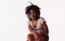 Portrait of American pop and rhythm & blues musician Lauryn Hill, 1998.