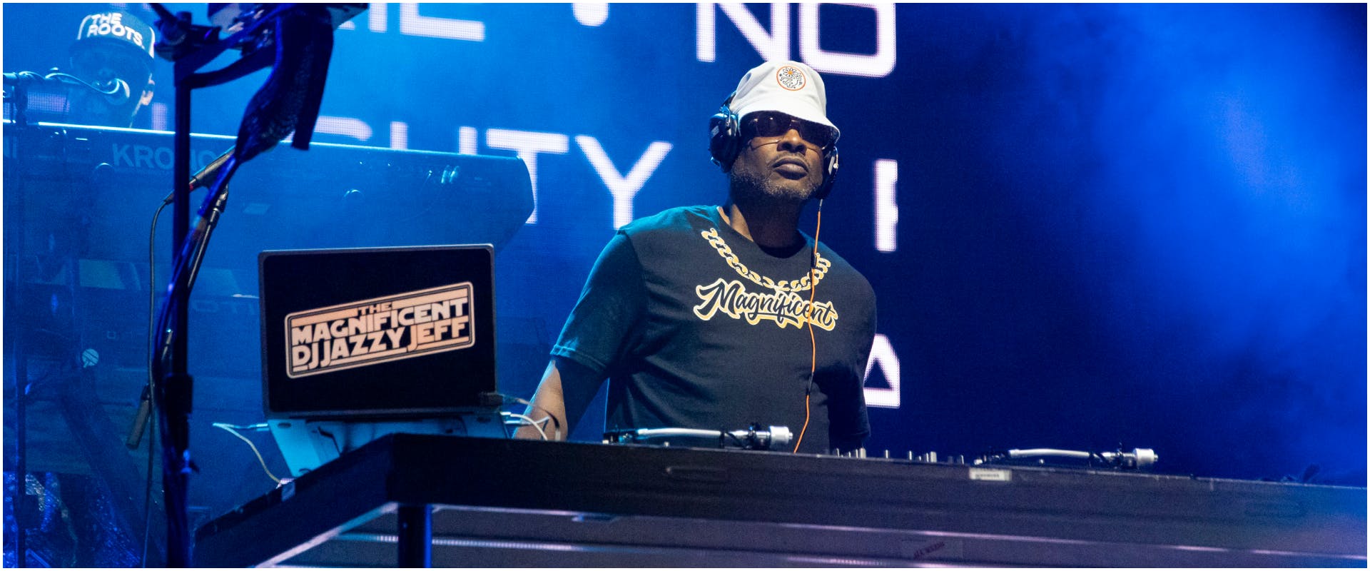 DETROIT, MICHIGAN - AUGUST 18: DJ Jazzy Jeff performs at Little Caesars Arena on August 18, 2023 in Detroit, Michigan. (Photo by Scott Legato/Getty Images)