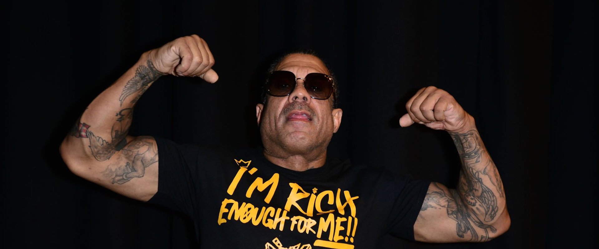 Benzino attends the Celebrity Boxing Weigh In at James L. Knight Center on October 1, 2021 in Miami, Florida.