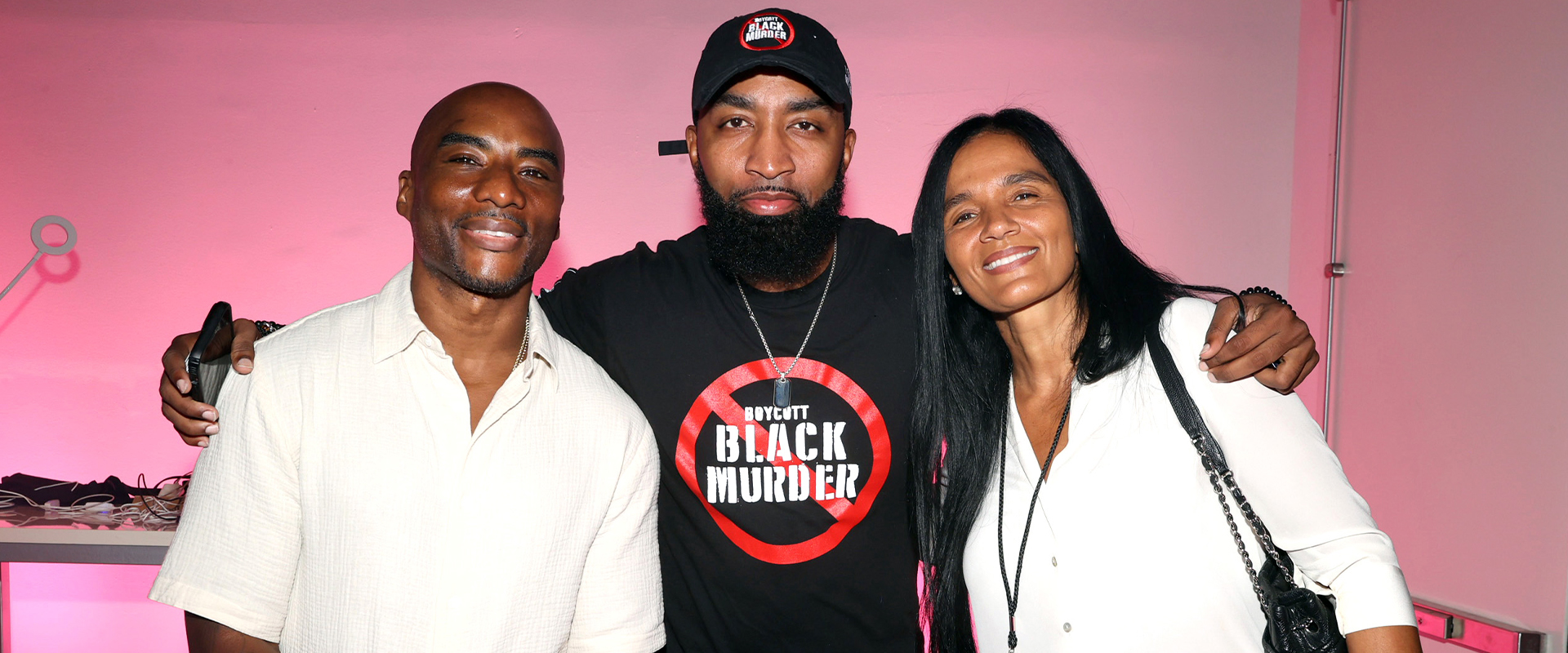 Roc Nation’s Chief Executive Officer Desiree Perez, Mysonne and Charlamagne tha God and guests attend as United Justice Coalition hosts Inaugural Social Justice Summit with acclaimed activists, entertainers, attorneys, experts & more at Center415 on July 23, 2022 in New York City. (Photo by Shareif Ziyadat/Getty Images for United Justice Coalition)