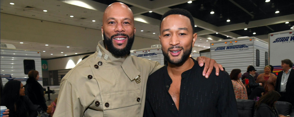 LOS ANGELES, CALIFORNIA - JANUARY 28: (L-R) Common and John Legend attend the 62nd Annual GRAMMY Awards "Let's Go Crazy" The GRAMMY Salute To Prince on January 28, 2020 in Los Angeles, California. 