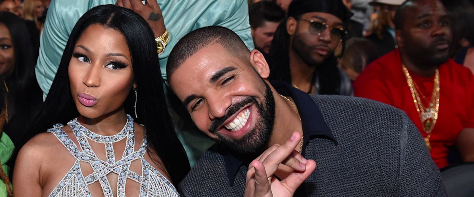 LAS VEGAS, NV - MAY 21: Recording artists Nicki Minaj and Drake attend the 2017 Billboard Music Awards at T-Mobile Arena on May 21, 2017 in Las Vegas, Nevada