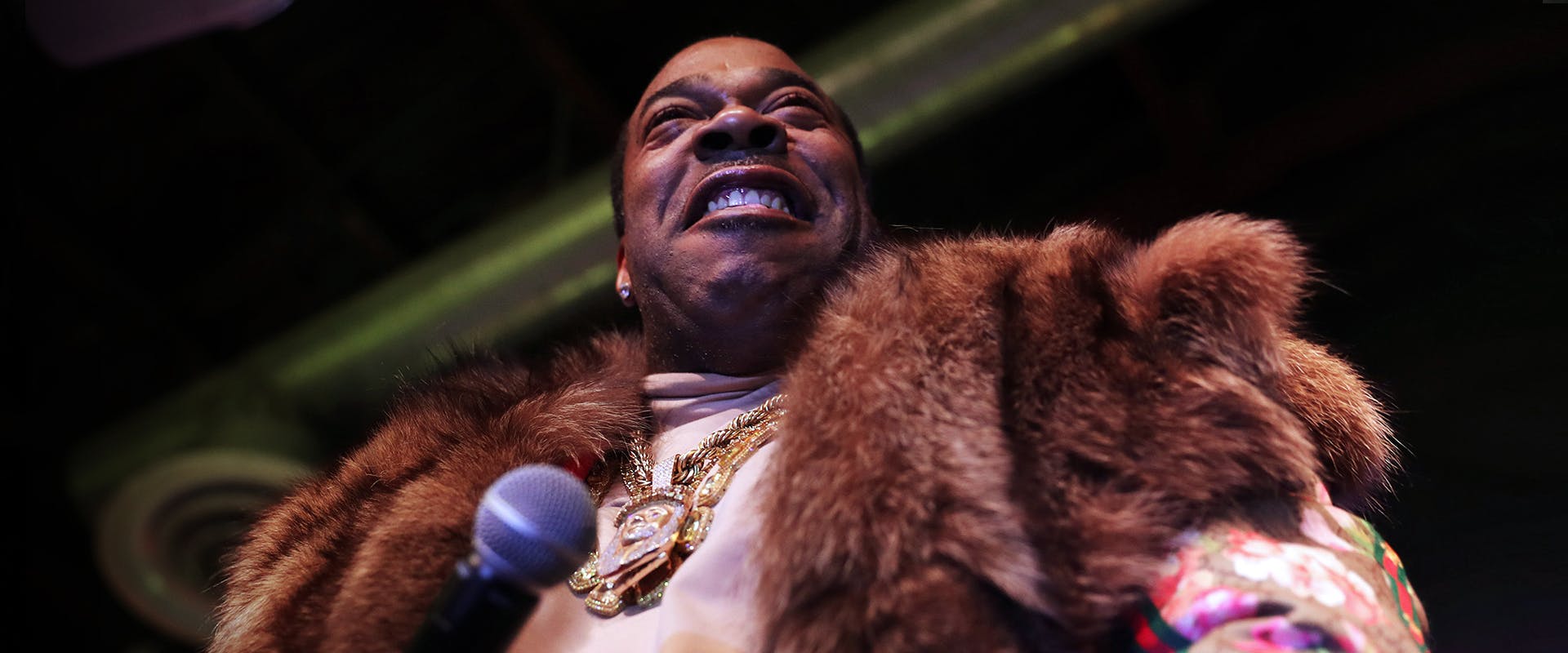 Busta Rhymes performs at the Slick Rick Birthday Celebration at Brooklyn Bowl on January 10, 2020 in New York City. 