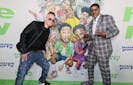 HOLLYWOOD, CALIFORNIA - JANUARY 11: (L-R) Christopher Reid and Christopher Martin of Kid 'n Play attend the Special Red Carpet Screening for New Line Cinema's "House Party" at TCL Chinese 6 Theatres on January 11, 2023 in Hollywood, California.