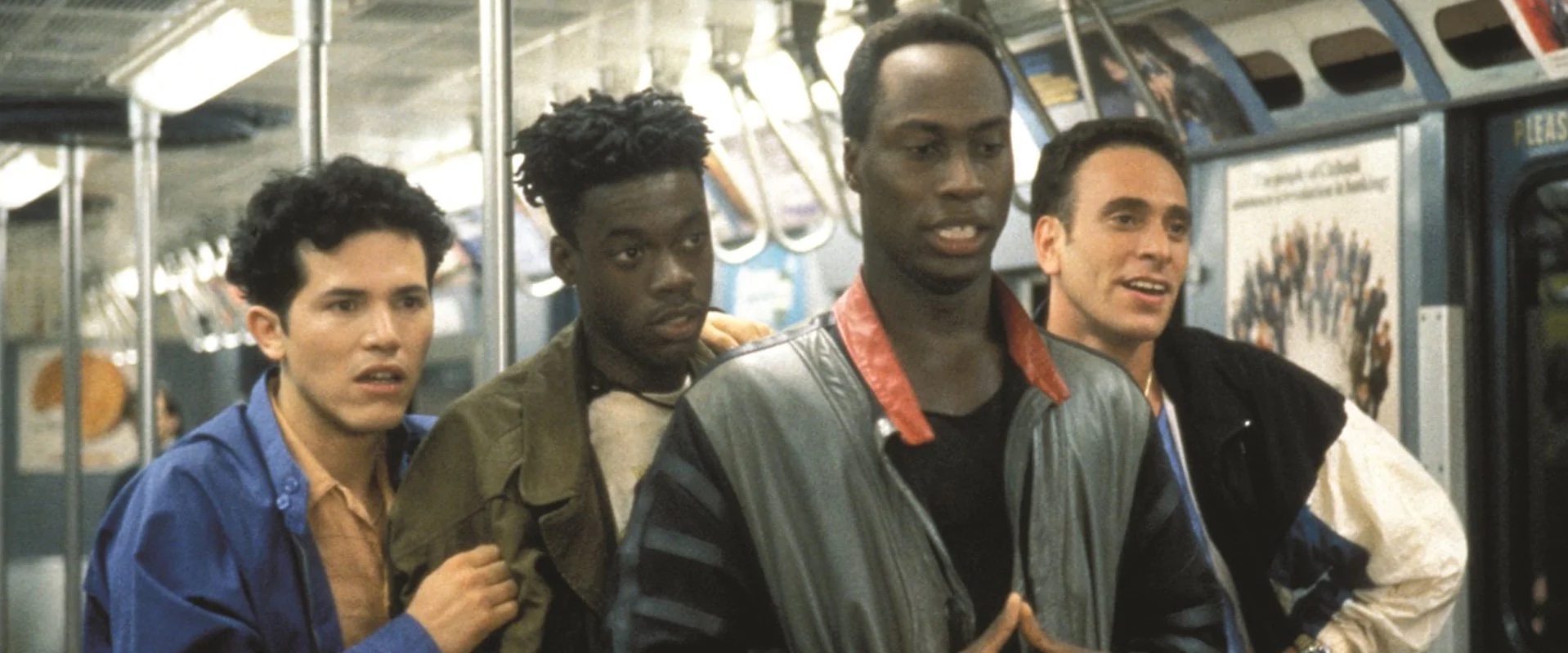 Hangin' With the Homeboys (L-R) actors John Leguizamo, Doug E. Doug, Mario Joyner, Nestor Serrano