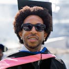Chris "Ludacris" Bridges receives honorary degree during the 2022 Georgia State University Commencement Ceremony at Center Parc Credit Union Stadium at Georgia State University on May 04, 2022 in Atlanta, Georgia. (Photo by Derek White/Getty Images)