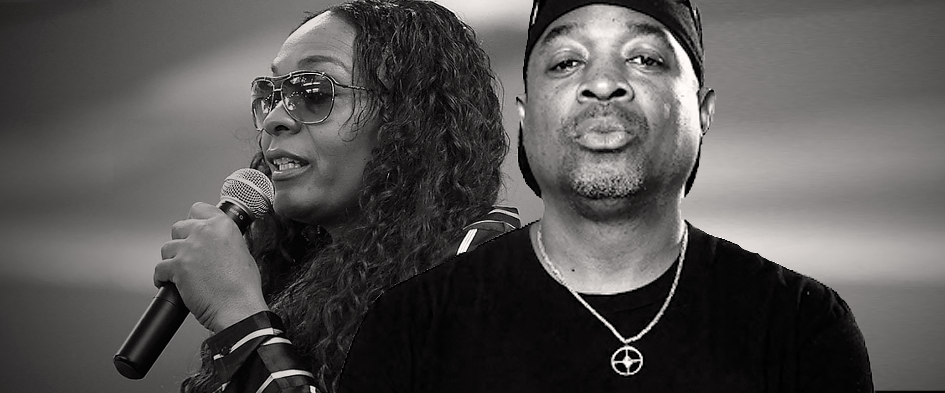MC Sha Rock and Chuck D